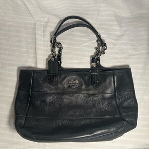 Coach Black Leather Shoulder Bag